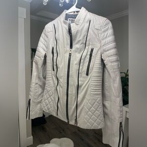 Grey faux leather Jacket